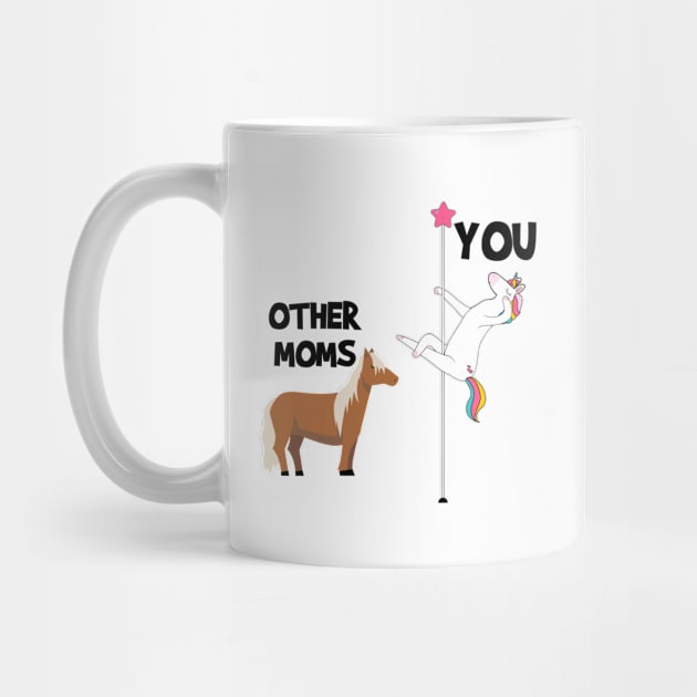 Unicorn Pole Dancer, Funny Saying Gift For Mom From Son Or Daughter by tee4ever
